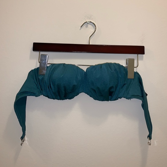H&M Teal Bikini Top size 36B - Picture 3 of 10